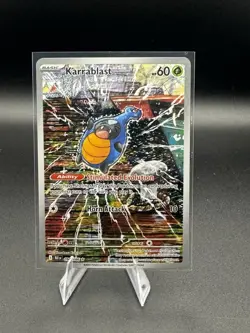 Pokemon Karrablast SVP 059 Illustration Rare - NM - Holo Art Card - Image 1