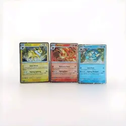 Prismatic Evolutions Promos SVP 167 /8/9 Double Holo Bleed Error Pokemon Cards - Image 1