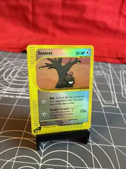 Vintage 2002 Pokemon Sentret 107/147 Reverse Holo Card LP - Image 1