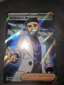 Professor's Research Turo 241/198 Scarlet & Violet Full Art Pokemon Card * New - Image 3