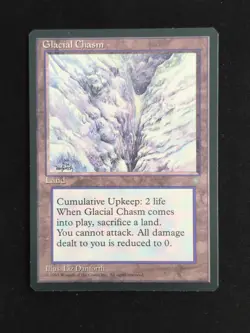 Glacial Chasm - Ice Age (1995) - Rare - Reserved List - MTG Vintage Land - Image 1