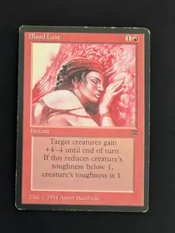 Magic: The Gathering - Blood Lust (Legends 1994) - Vintage Old School MTG - Image 1