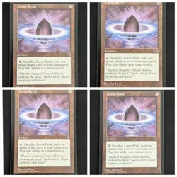 Magic: The Gathering - 4x Lotus Petal (Tempest 1997) - Playset of Iconic Fast... - Image 1