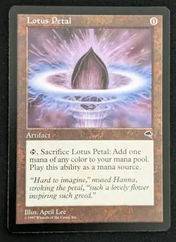 Magic: The Gathering - 4x Lotus Petal (Tempest 1997) - Playset of Iconic Fast... - Image 2