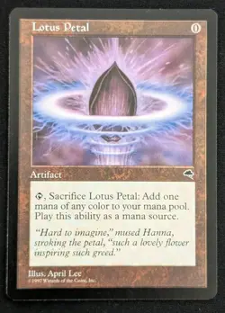 Magic: The Gathering - 4x Lotus Petal (Tempest 1997) - Playset of Iconic Fast... - Image 4