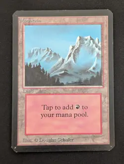 Magic: The Gathering - Mountain (A) Limited Edition Alpha 1993 Vintage MTG - Image 1