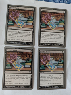 4 Booster Tutor Unhingef MTG NM Free shipping with tracking - Image 1