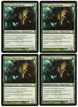 Melira, Sylvok Outcast x4 4x 2011 New Phyrexia PLAYSET Green Creature MTG NM AZ1 - Image 1