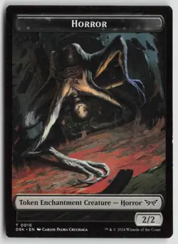 Horror // Glimmer Double-Sided Token T Duskmourn: House of Horror 10 // 4 NM - Image 1