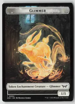 Horror // Glimmer Double-Sided Token T Duskmourn: House of Horror 10 // 4 NM - Image 2