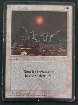 MTG Vintage Oldschool - Armaguedon / Armageddo - FBB - VF - Poor (Water damaged) - Image 1