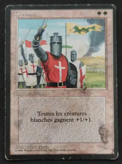 MTG Vintage Oldschool - Croisade / Crusade - FBB - VF - Poor (Water damaged) - Image 1