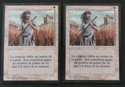 MTG Vintage Oldschool - x2 Swords to Plowshares / Retour au Pays - FBB - VF - Image 1