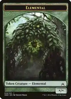 Magic MTG Tradingcard Oath of the Gatewatch 2016 Elemental Token 10/11 - Image 1