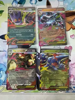 Pokemon Phantasmal Flames Mega EX 4x Lot Gengar, Charizard, Lopunny, Heracross - Image 1