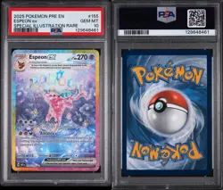Pokemon 2025 Espeon EX #155 - Prismatic Evolutions SIR 155/131 - Gem Mint PSA 10 - Image 3