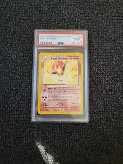 Pokemon Neo Destiny Unlimited Regular Light Flareon 46/105 - PSA 8! PK2337 - Image 1