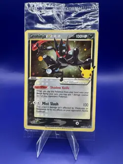 Pokemon Celebrations GRENINJA Gold Star Holo Promo SWSH144 Black Star SEALED - Image 1