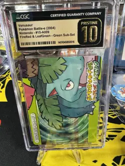 Pokemon E-Battle Venusaur FireRed LeafGreen Green Deck 015 2004 Pristine 10 CGC - Image 2