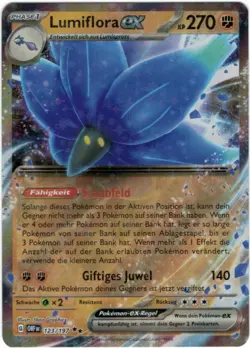 Pokemon Lumiflora ex Double Rare Obsidianflammen OBF 123/197 Near Mint Deutsch - Image 1