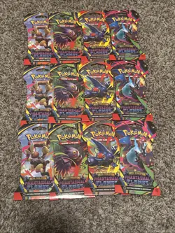 (12) x Pokemon TCG Phantasmal Flames Sleeved Booster Packs Lot - Image 1