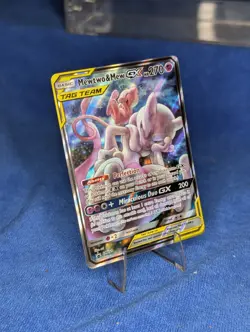 Pokemon TCG Mewtwo & Mew GX SM191 Tag Team Black Star Promo Sun & Moon - Image 1