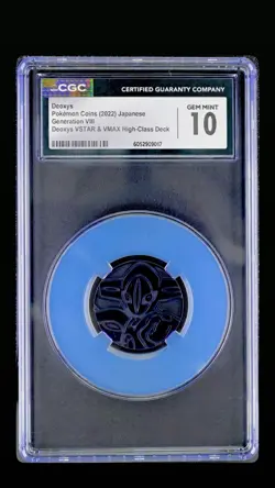 Pokemon Deoxys VSTAR Coin Generations Vmax High Class Deck CGC 10 Mint POP 1 - Image 1