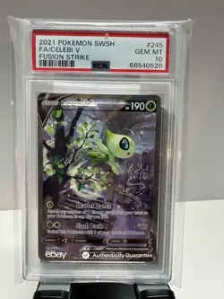 PSA 10 Celebi V Alternate Full Art Pokemon Fusion Strike 245/264 English Gem - Image 1