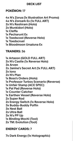 N's Zoroark Ex & Reshiram - Pokemon TCG - OutTheBoxTCG Custom Meta Decks - Image 2