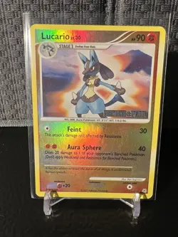??Lucario ?? LV.30 6/130 ?? Diamond & Pearl - Reverse Holo Pokemon TCG - Image 1