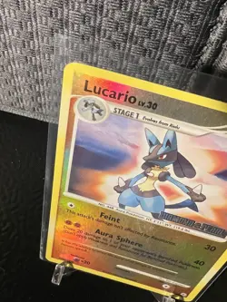 ??Lucario ?? LV.30 6/130 ?? Diamond & Pearl - Reverse Holo Pokemon TCG - Image 3