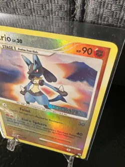 ??Lucario ?? LV.30 6/130 ?? Diamond & Pearl - Reverse Holo Pokemon TCG - Image 4