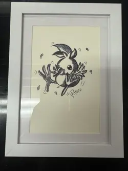 2004 Torchic Gold Star Holofoil Rare Team Rocket Returns Starter Sketch ✍ 5”x7” - Image 1