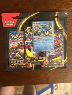 Pokemon TCG Mega Evolution 3 Pack Blister - Golduck Sealed - Image 1