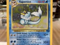 1999 Pokemon Vaporeon • Jungle 12/64 Holo • Lightly Played Free Shipping! - Image 3