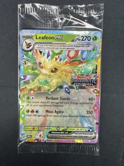 Pokemon TCG Leafeon EX 006/131 Prismatic Evolutions Stamped Promo SEALED - Image 1