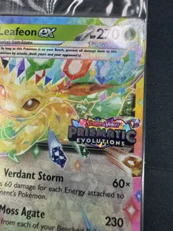 Pokemon TCG Leafeon EX 006/131 Prismatic Evolutions Stamped Promo SEALED - Image 2