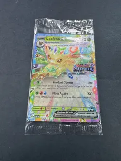 Pokemon TCG Leafeon EX 006/131 Prismatic Evolutions Stamped Promo SEALED - Image 3