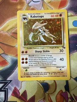 Pokemon TCG Kabutops Holo Rare Fossil, 9/62, Near Mint - Image 1