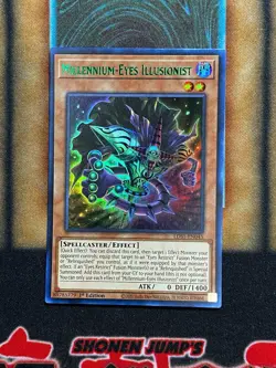 Yugioh Millenium-Eyes Illusionist LDS1-EN045 Ultra Rare 1st Ed GREEN NM - Image 1