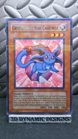 | Yugioh Crystal Beast Ruby Carbuncle HL05-EN001 Ultra Parallel Rare VLP ?? | - Image 1