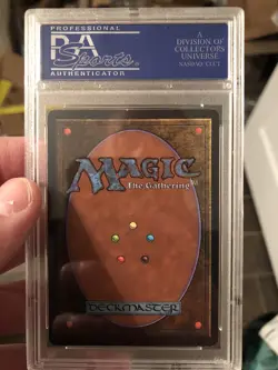 1993 MTG Magic the Gathering Card Unlimited Wheel Of Fortune PSA 8 - Image 2