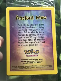 Ancient Mew SEALED Pokemon Unopened 2000 Movie Promo Holo Card - RARE - Image 2