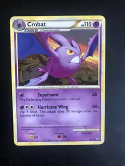 Crobat 14/95 rare hs Unleashed 2010 vintage pokemon cards tcg NM - Image 1