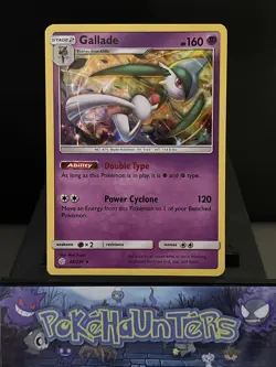 Pokemon Card Gallade 82/236 Sun & Moon Cosmic Eclipse Hologram Rare Near Mint - Image 1
