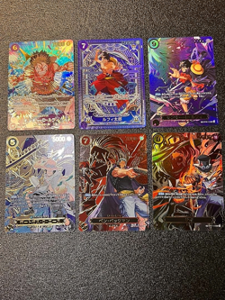 6 Set Special Parallel Luffy,Sabo,Ace ONE PIECE CARD GAME Japanese OP13 - Image 1