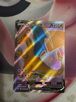 Charizard V SWSH050 SWSH: Sword & Shield Promo Card Full Art NM - Image 1