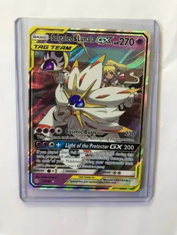 Solgaleo & Lunala GX 75/236 Sm-Cosmic Eclipse Holo Card Near Mint Condition - Image 1