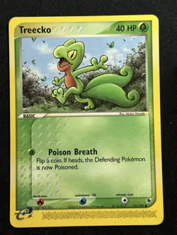 Treecko Ruby and Sapphire 75/109 Pokemon card NM - Image 1