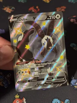 Pokemon Cards Dubwool V SV120/SV122 Ultra Rare Full Art Shining Fates - (NM) - Image 2